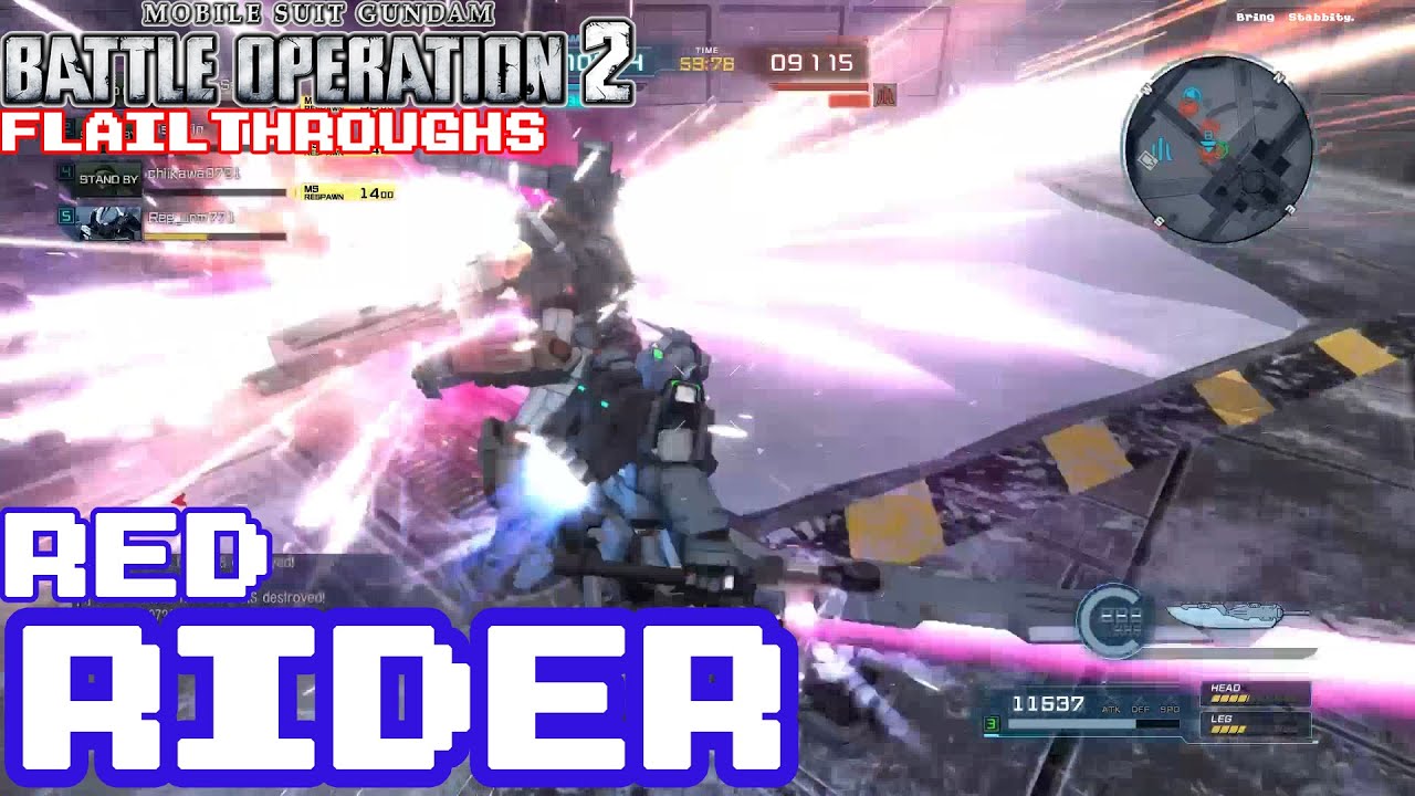 Gundam Battle Operation 2: BPR-072 Red Rider Brings The Stabbity