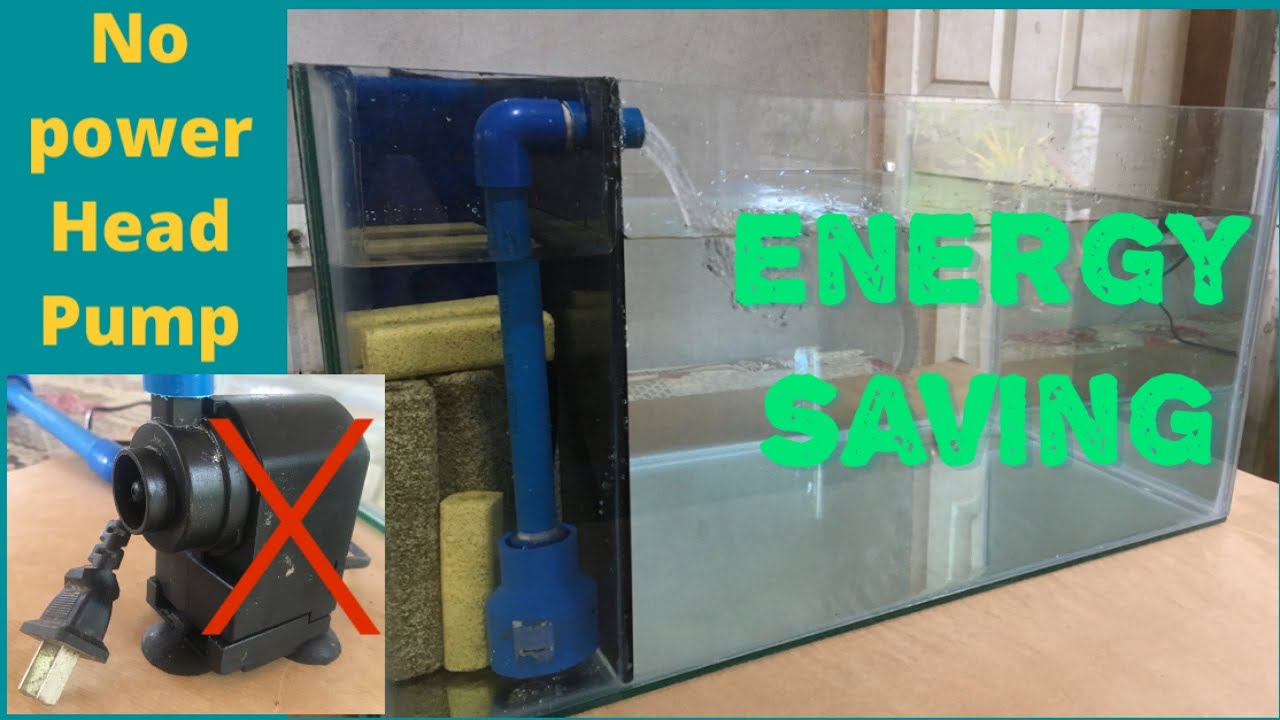 HOW TO MAKE BUILT-IN FILTER IN AN AQUARIUM and airlift pump