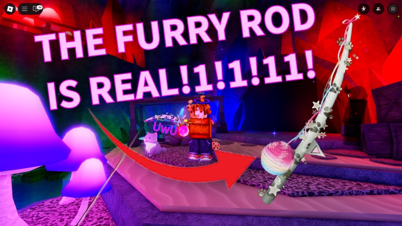 I Got The CUTEST Rod In Fisch! | FURRY ROD | (Nico's Yarncaster)