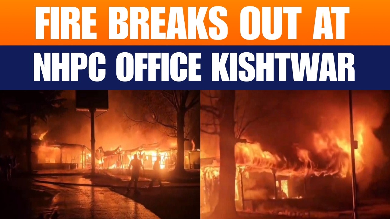 Fire Breaks Out In HR Department At NHPC Office Kishtwar | Jammu and Kashmir | News9
