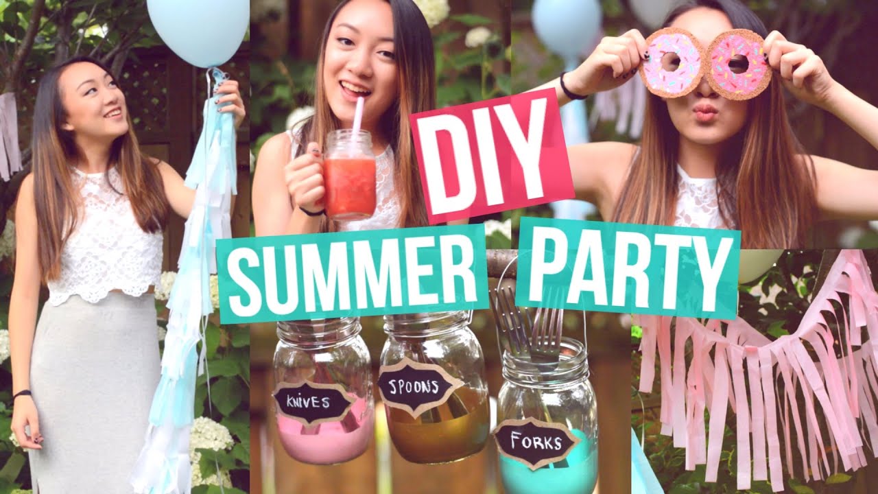 DIY Summer Party! Decorations + Snacks!