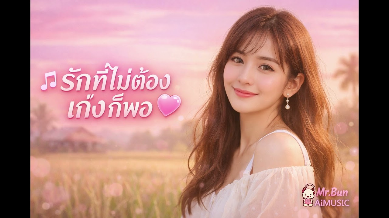 รักที่ไม่ต้องเก่งก็พอ 💖 | เพลงรักผู้หญิง | Mr.Bun-AiMusic @ChalieKH @lukthunglukgrungoriginal