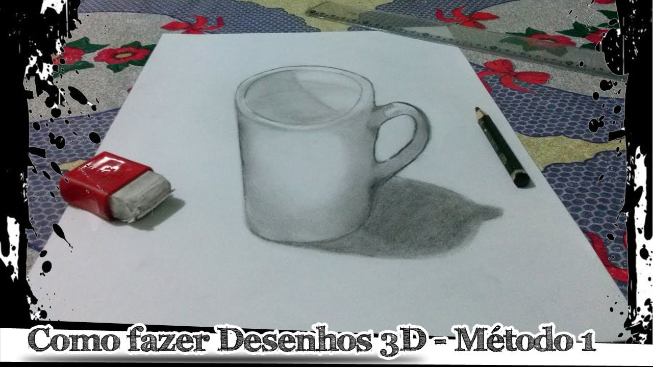Como fazer desenhos 3D - Método 1