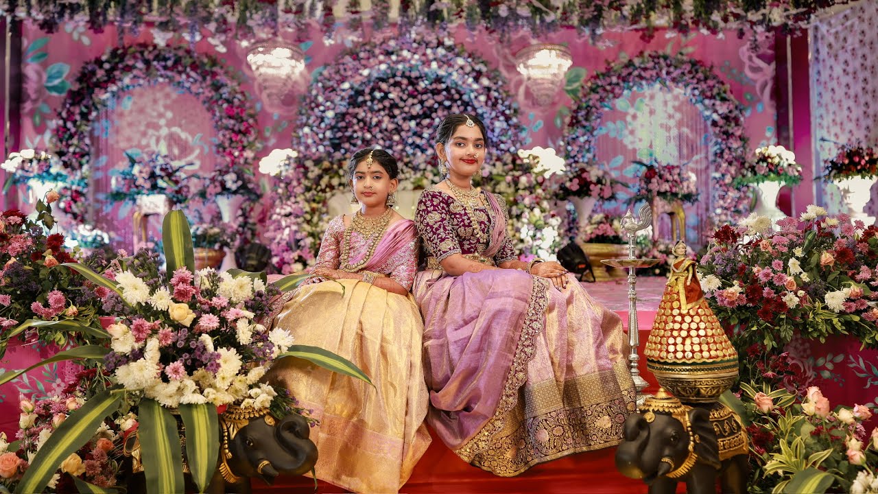 Sanvika & Hrithika   Saree Ceremony Promo || LEaf The Studio