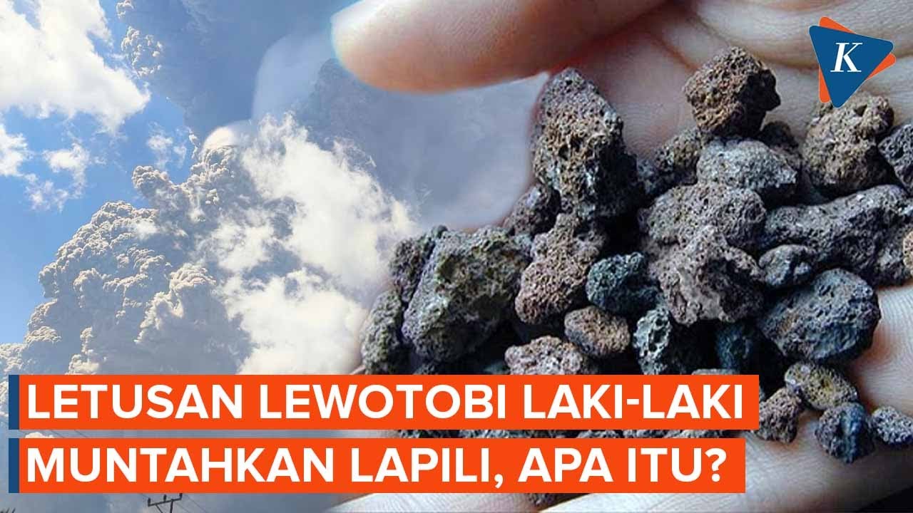 Erupsi Gunung Lewotobi Laki-laki Muntahkan Lapili, Apa Itu?