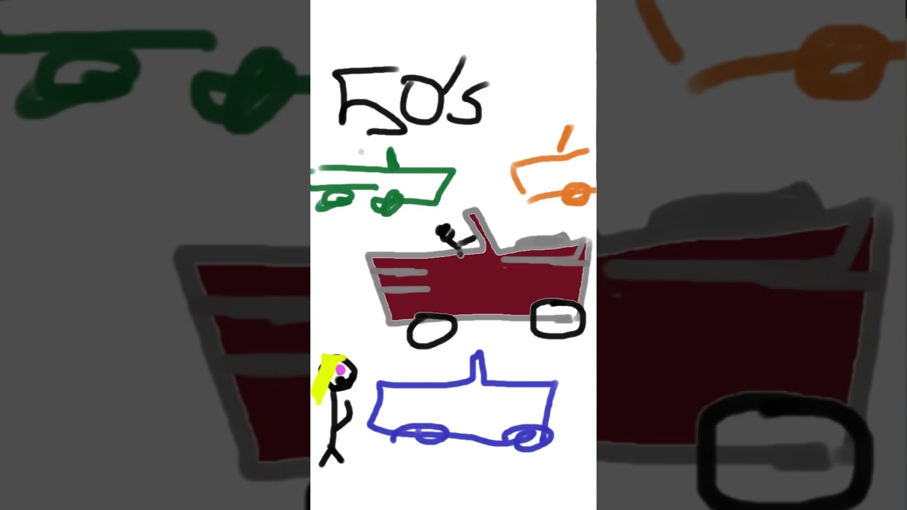 The Classic Cars of Grease vs  Modern Cars  #grease #musical #1950scars