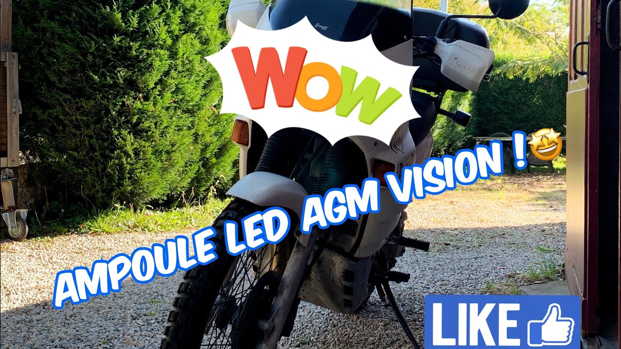 Honda transalp 600, installation d’ampoule LED AGM VISON