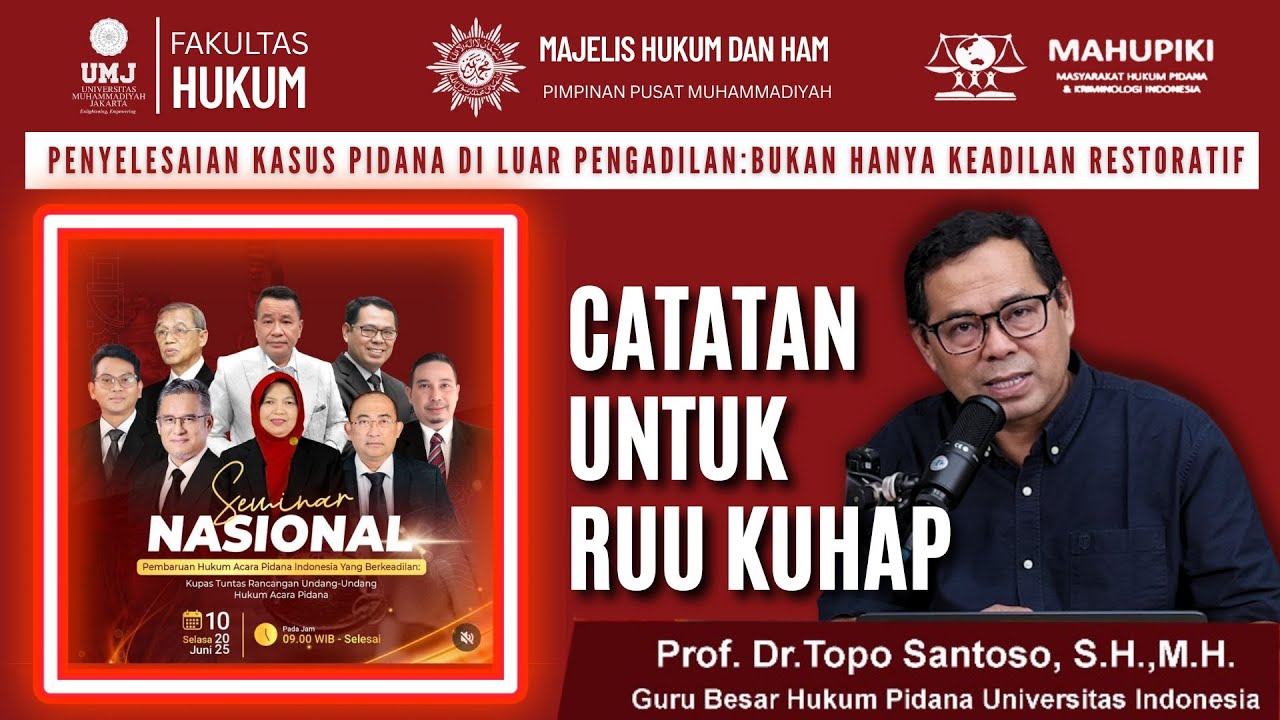 PENYELESAIAN PERKARA PIDANA DI LUAR PENGADILAN