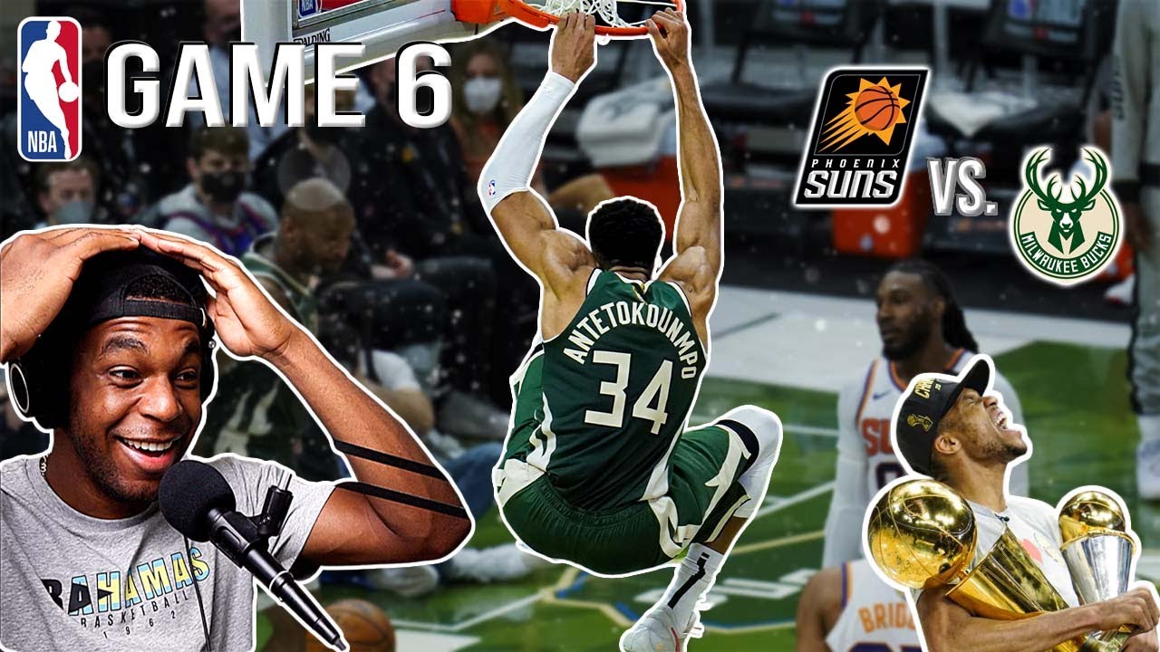 Overseas Pro Reacts to CRAZY NBA Finals Game 6: Phoenix Suns vs Milwaukee Bucks Full Game Highlights