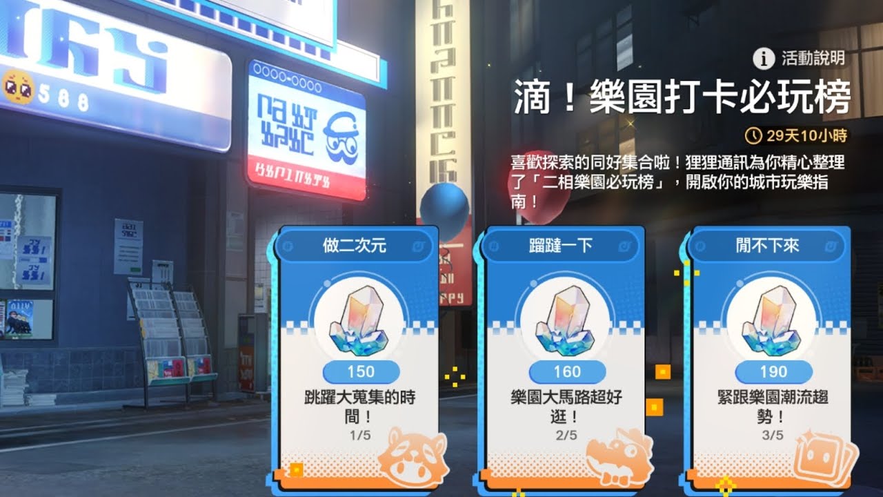  星穹鐵道 4.0版本活動 滴 ! 樂園打卡必玩榜