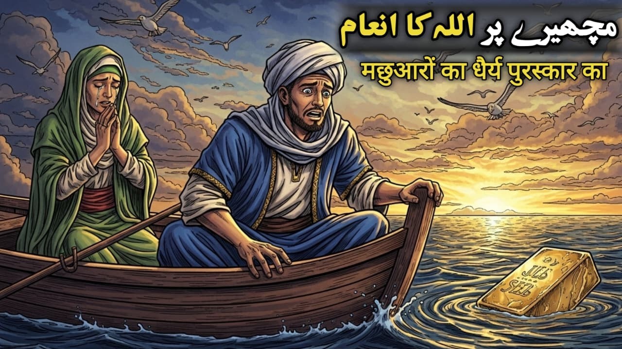 The kindness of the poor fisherman and the reward of patience | Kahani Guzar