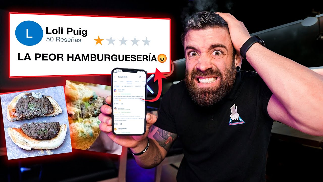 “LA PEOR HAMBURGUESA...” 😡 REACCIONANDO a CRÍTICAS de GOOGLE MAPS de MI RESTAURANTE