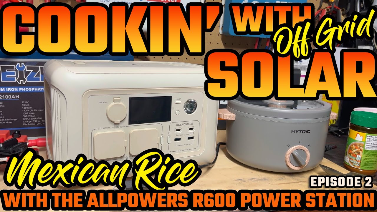 Offgrid Cooking With a Small Portable Power Station
