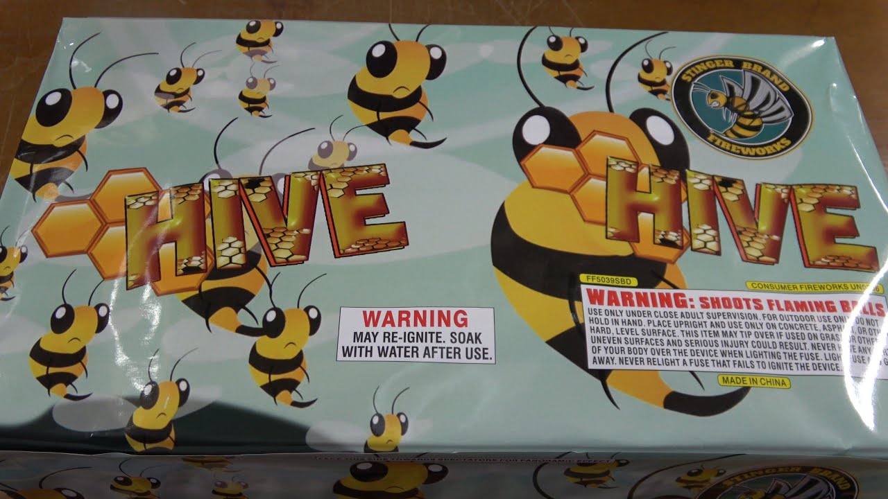Hive Hive 42 shot 500g angled cake by Stinger
