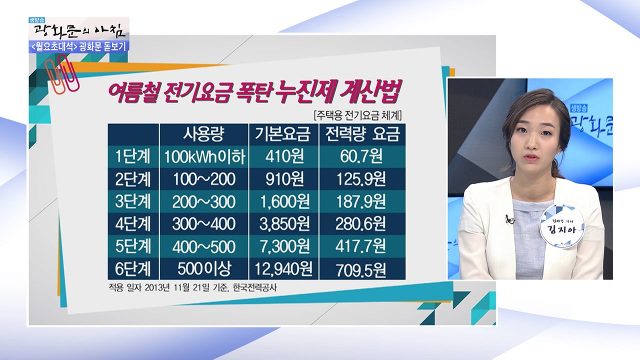 전기요금 누진제, 왜 가정용만? [광화문의 아침] 300회 20160822