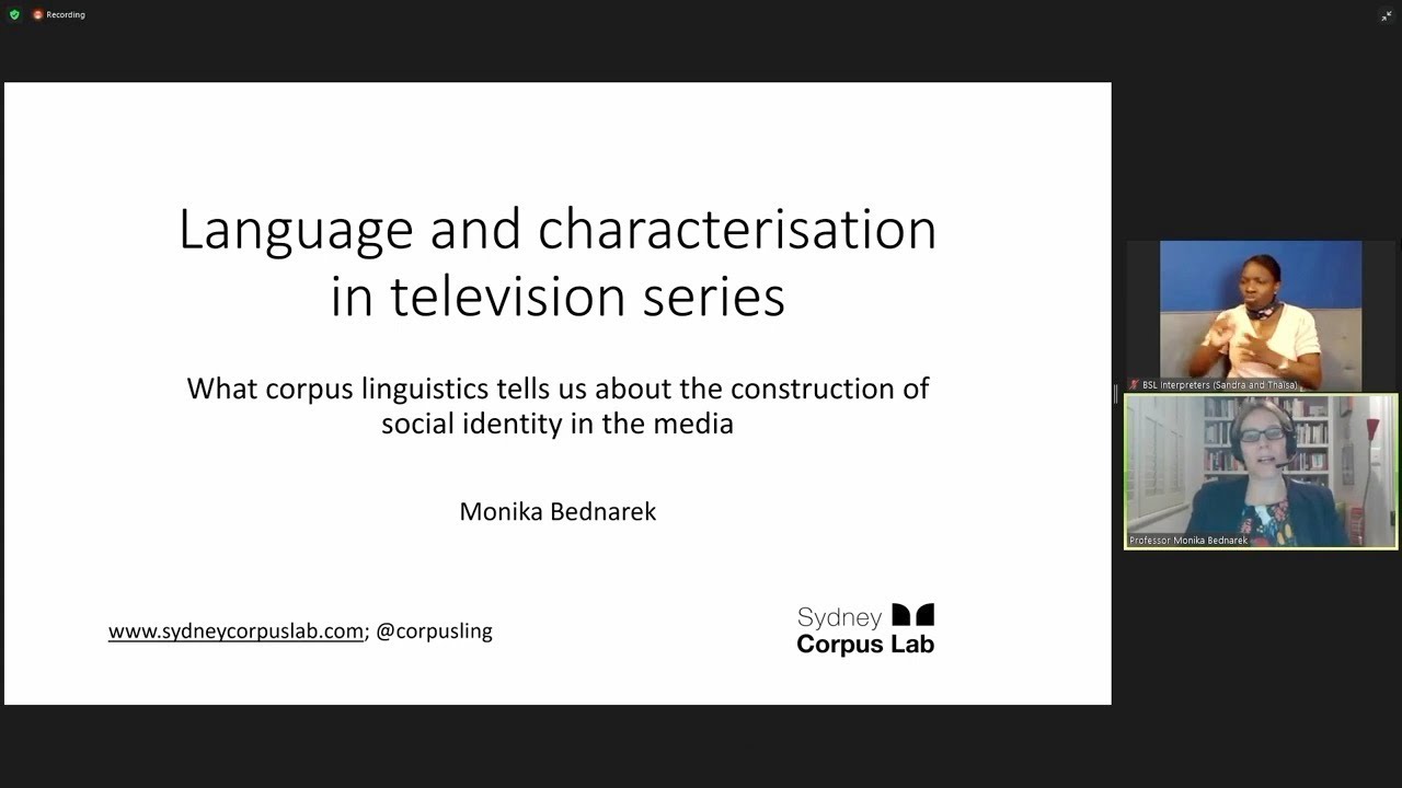 Language and characterisation in television series