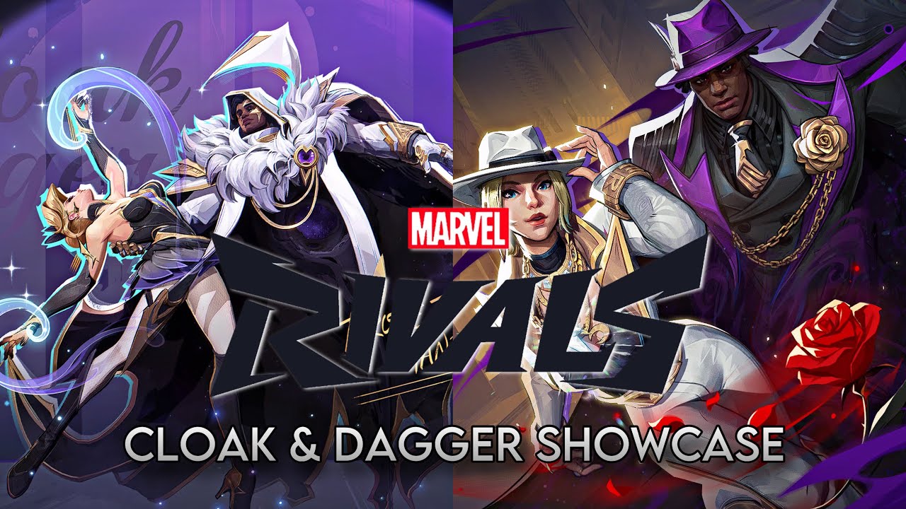 Cloak and Dagger all skins showcase (4k) - Marvel Rivals