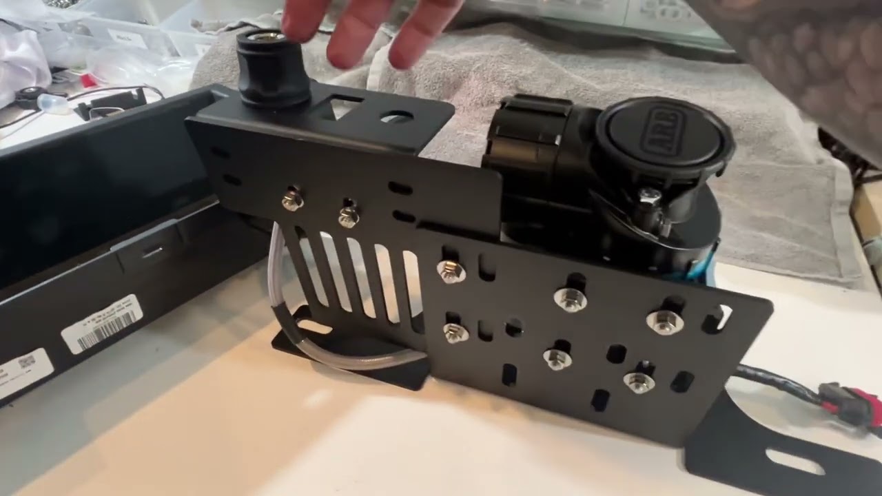 ARB Brushless Single Compressor with our Jeep Gladiator Behind the Rear Seat Mount 