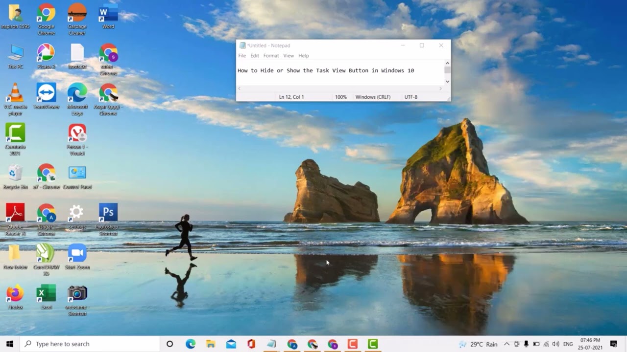 How to Hide or Show Task View Button in Windows 11 Taskbar