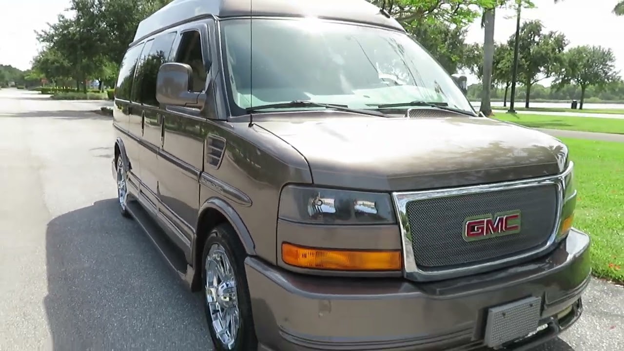 2014 GMC Savana Southern Comfort Elite High Top Conversion Van 2 Tone Leather LEDs 75K Miles TV Nice