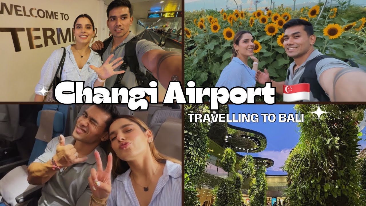 Changi Airport Tour | Travelling to BALI 🏝️