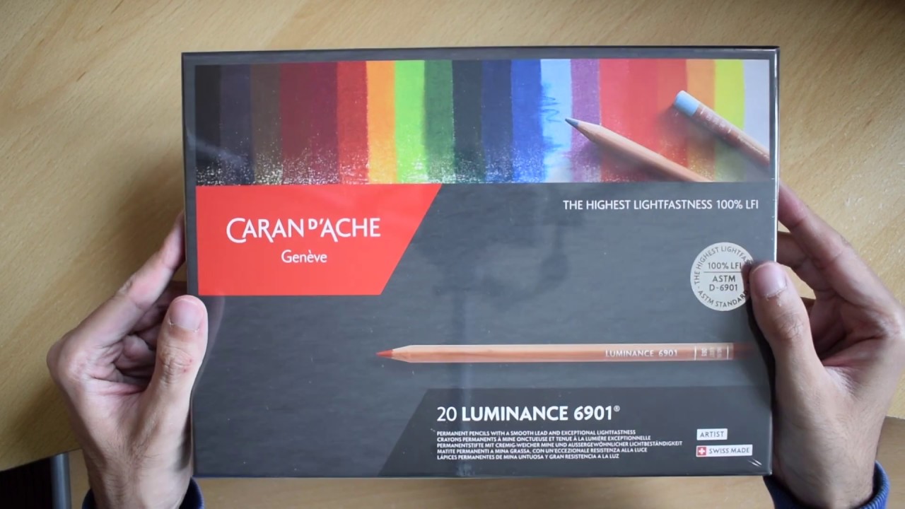 Caran D'Ache Luminance Colour Pencils Unboxing!