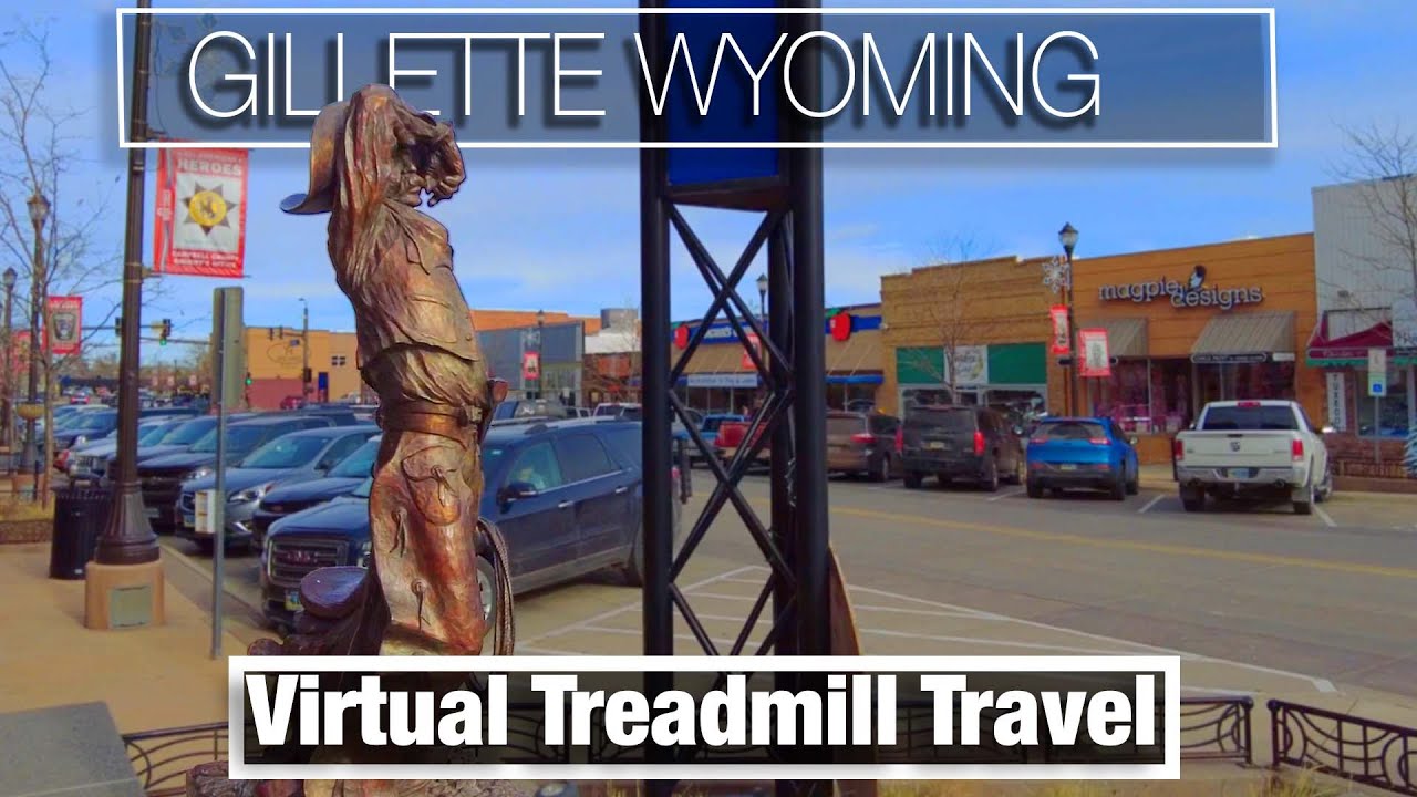 City Walks - Gillette Wyoming - Treadmill Travel Walk in the powder River basin - Virtual Walks