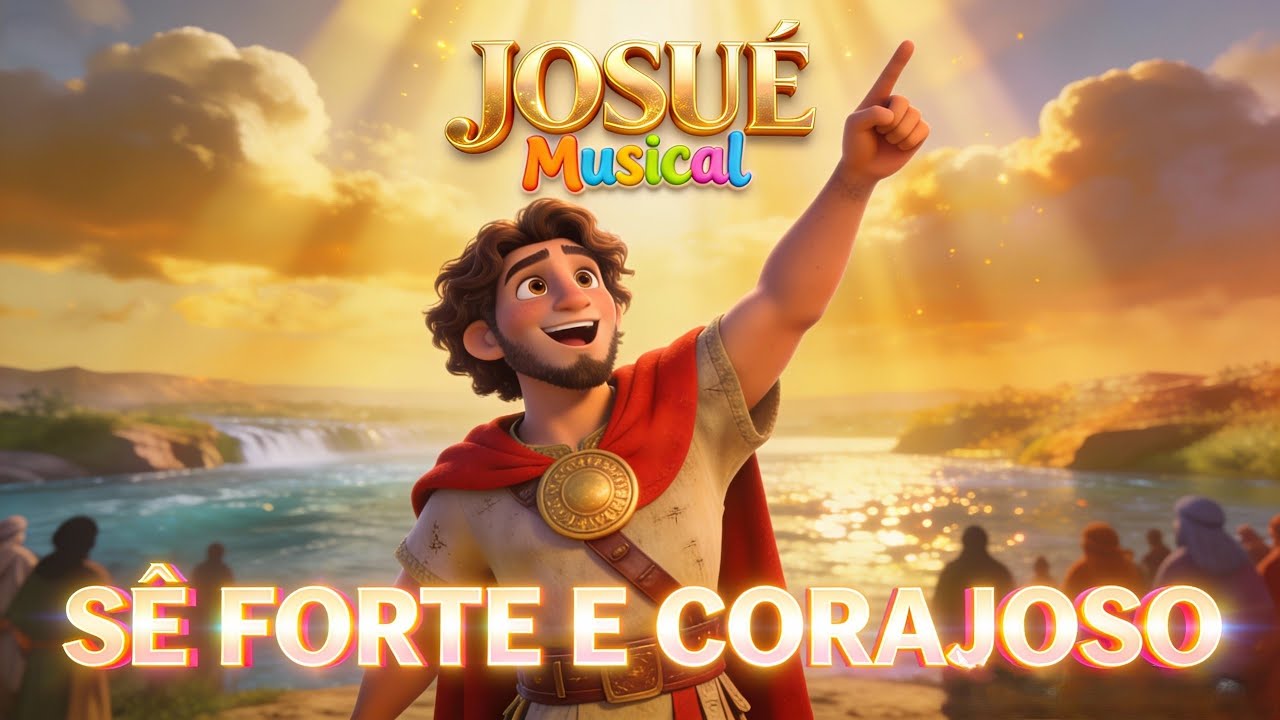 Josué | Sê Forte e Corajoso 🎶 | Música Bíblica Infantil