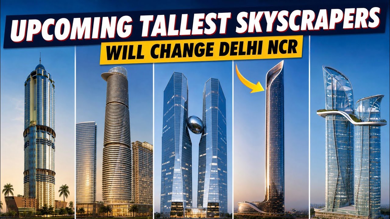 Upcoming Tallest Skyscrapers That Will Change Delhi NCR 2026 | Future Skyline of India 🇮🇳
