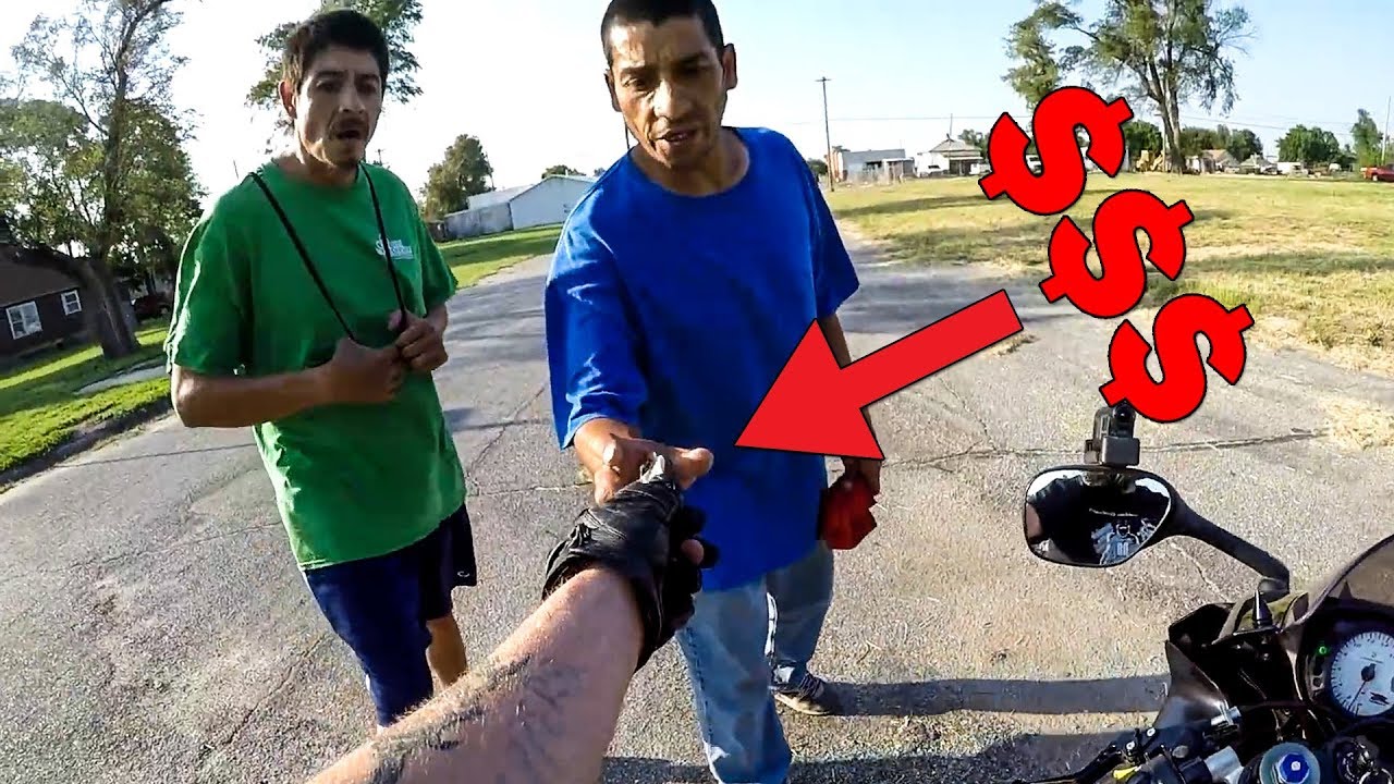 GIVING OUT YOUTUBE MONEY | BIKERS ARE NICE |  REAL LIFE HEROES 2019 |  [EP. 66]