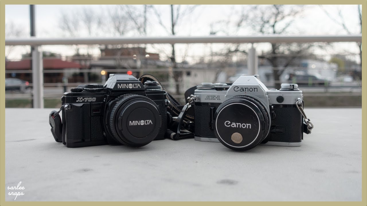 Best Beginner 35mm Film Cameras | Canon AE-1 Minolta X-700