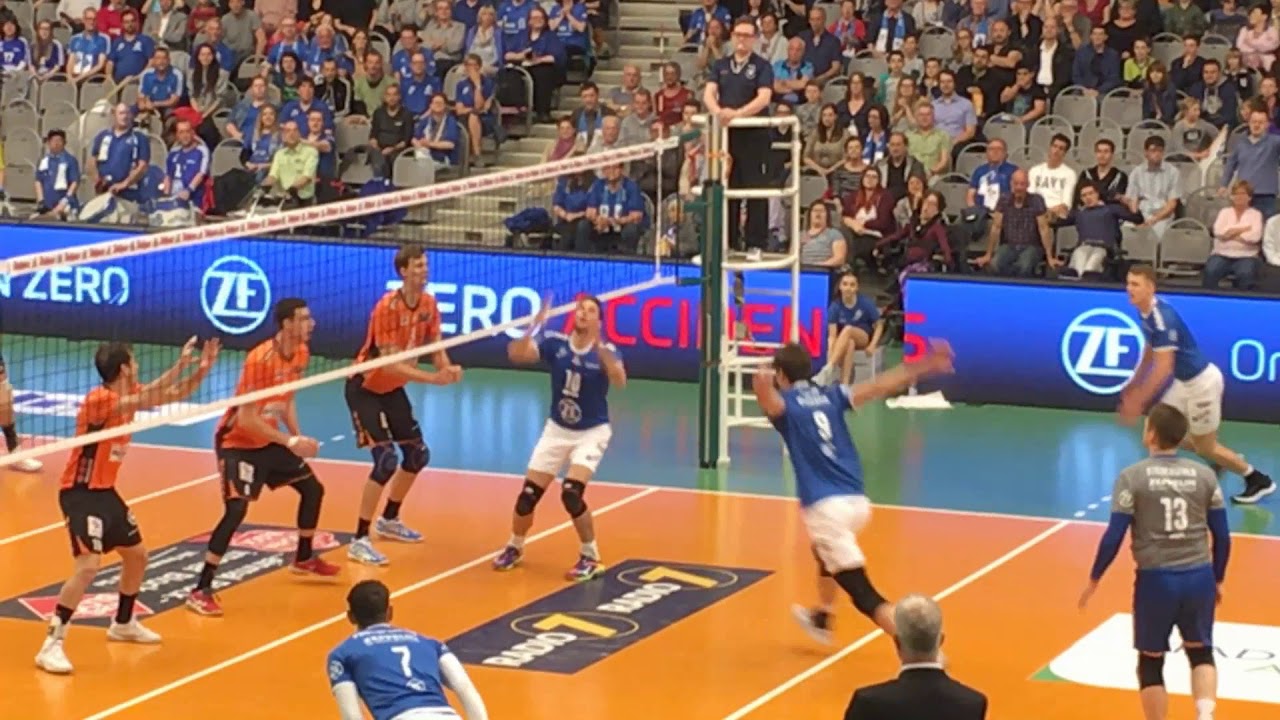20180429 Volleyballspiel VfB Friedrichshafen gegen Berlin Recycling Volleys 2:3