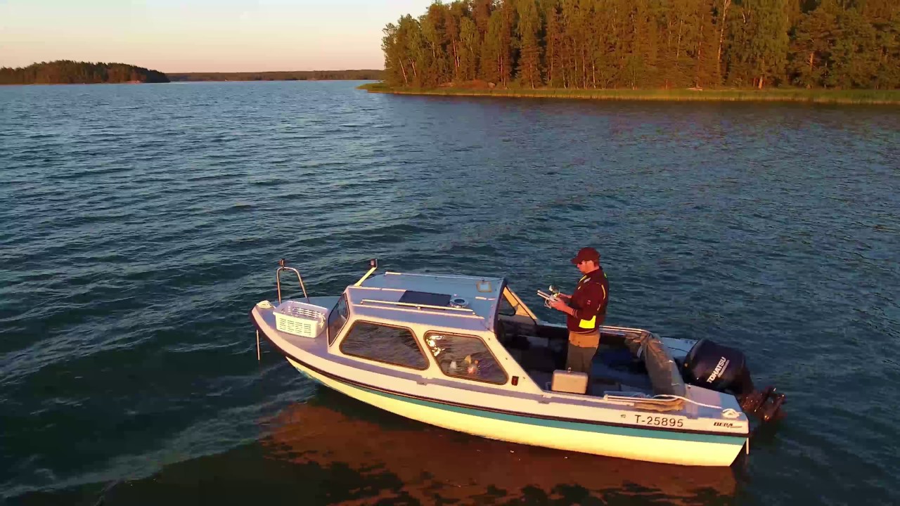 Took the drone out in the boat