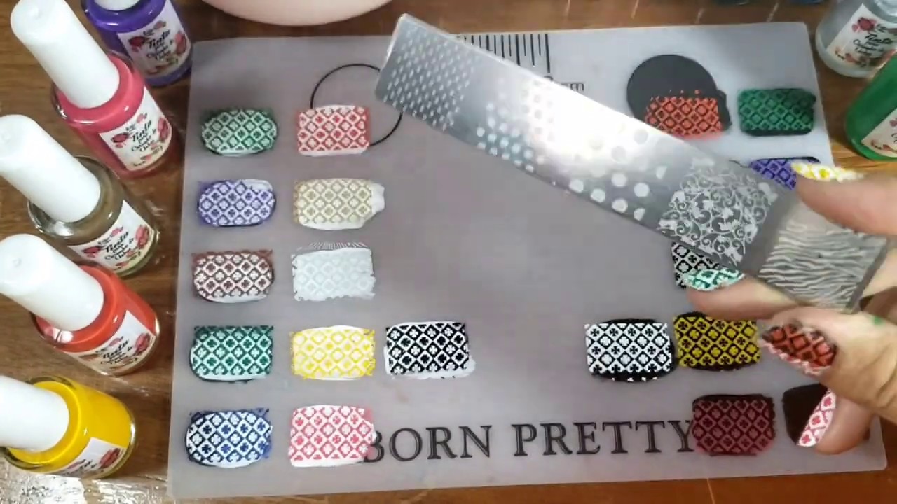 Unboxing esmaltes e tintas para carimbo apipila | Testando esmaltes e tintas para carimbo Apipila