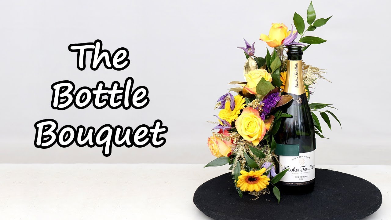How To Add Flowers To A Bottle Of Champagne