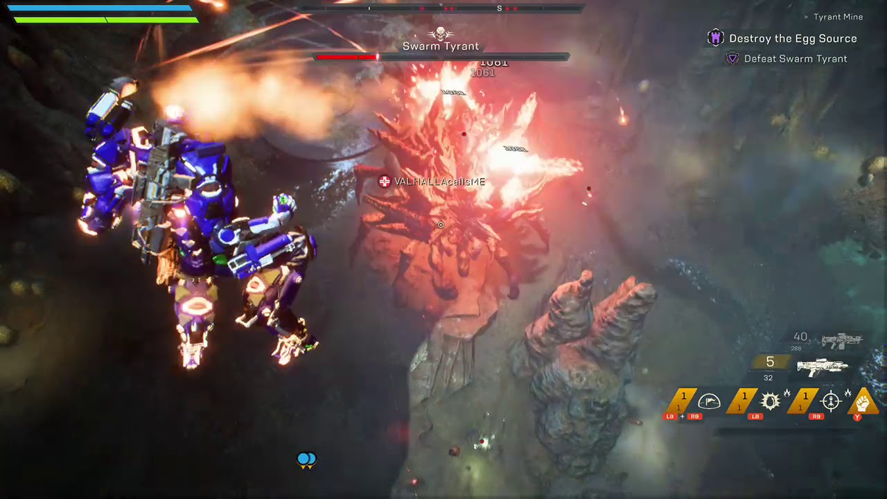 Killing the Swarm Tyrant - Anthem Open Demo