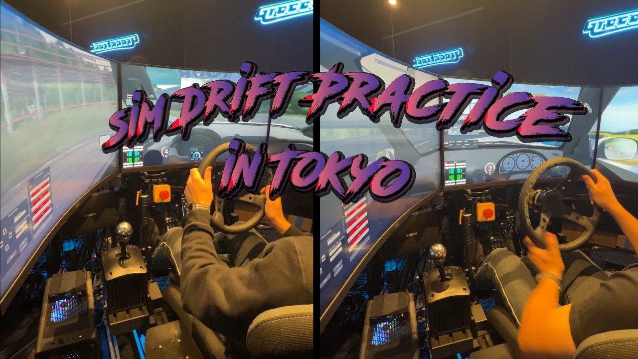 Drifting at Gracetrack Zenkai Racing Sim Tokyo | Raw Footage