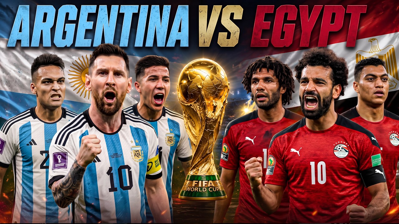 Argentina Vs Egypt LIVE | FIFA World Cup 2026 LIVE | Argentina Vs Egypt LIVESCORE Watchalong