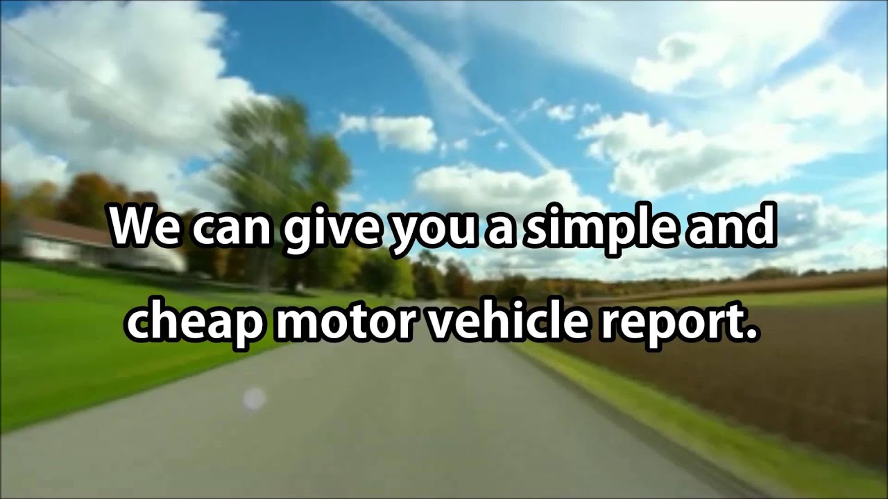 Motor Vehicle Reports from VehicleHistory.com
