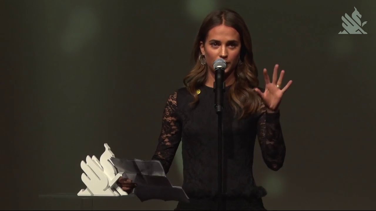 Alicia Vikander Acceptance Speech |  Göteborg Film Festival 2018 |  Nordic Honorary Dragon Award
