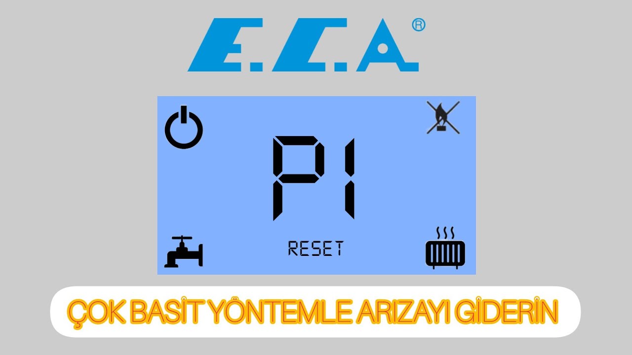 ECA KOMBİ P1 HATA KODU ALIYORSANIZ İŞTE ARADIĞINIZ O VİDEO İKİ DAKİKADA ARIZAYI GİDERİN!