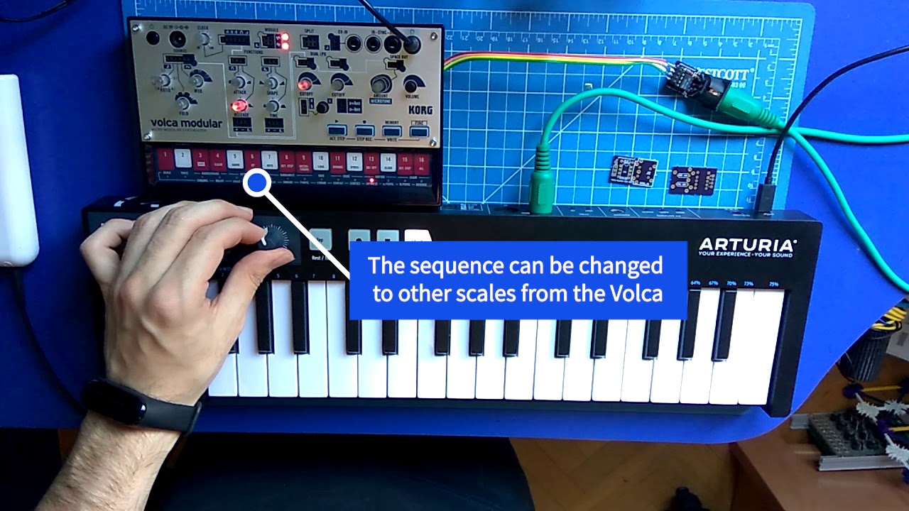 Midi IN mod for Korg Volca Modular