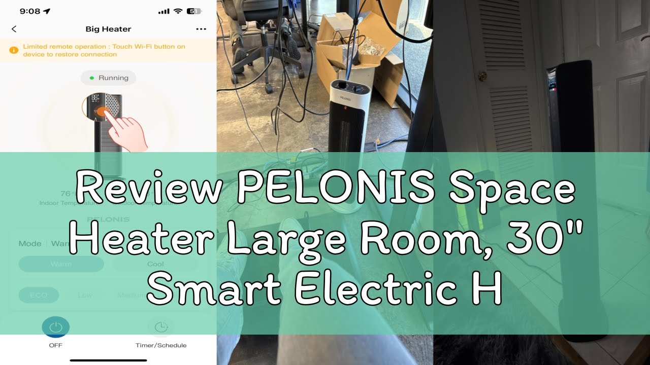 Review PELONIS Space Heater Large Room, 30
