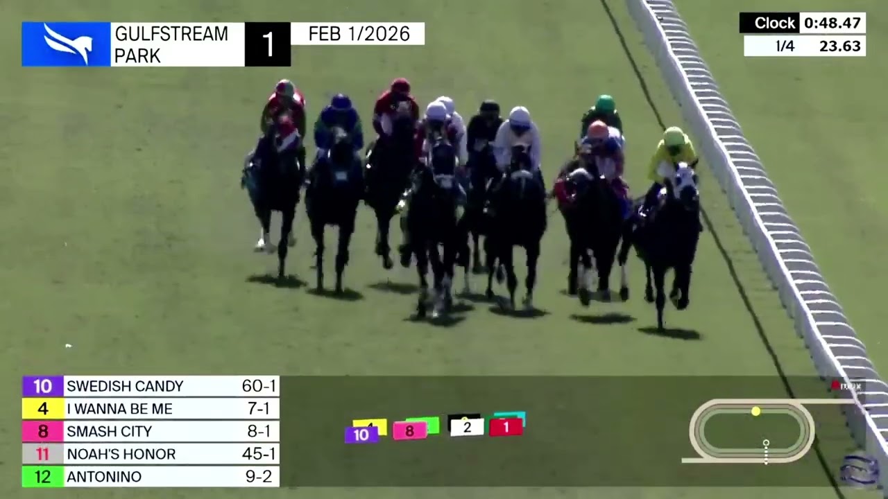 1ra Carrera de Gulfstream Park | Domingo 1 de Febrero de 2026