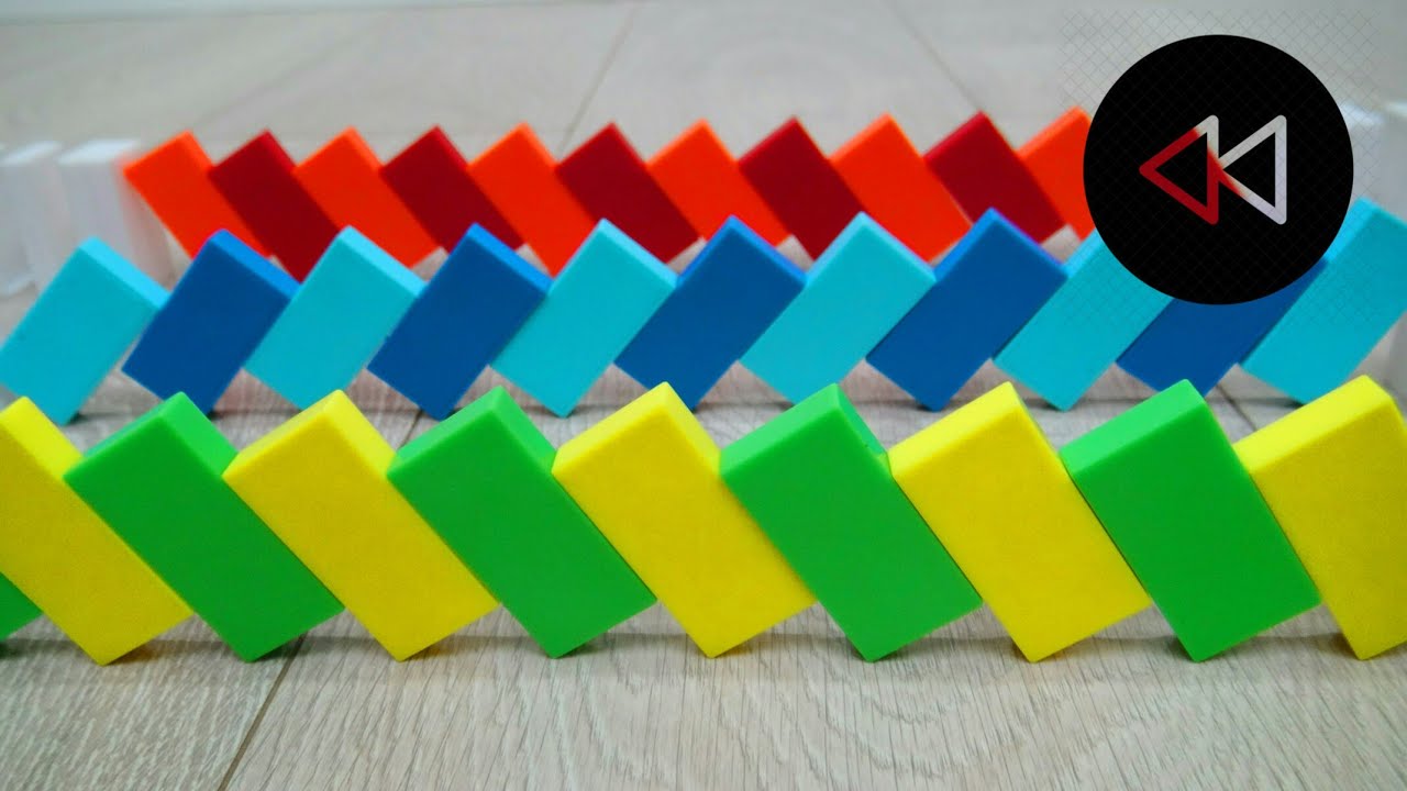 10 minutes Domino REVERSE (ODDLY SATISFYING)