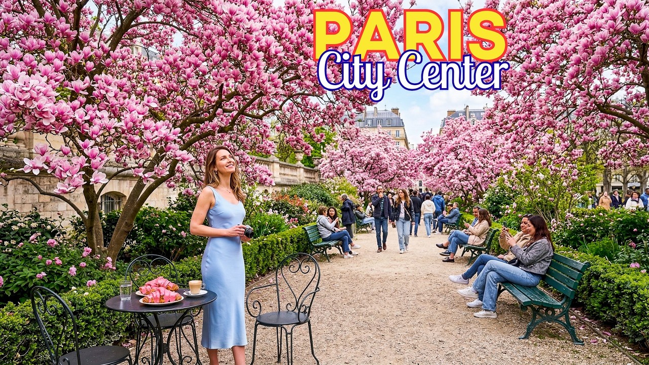 7 March 2026 ☀️ Paris City Center | Caf&eacute;s, Pastries Tour & Spring walk | 4K Paris Walk