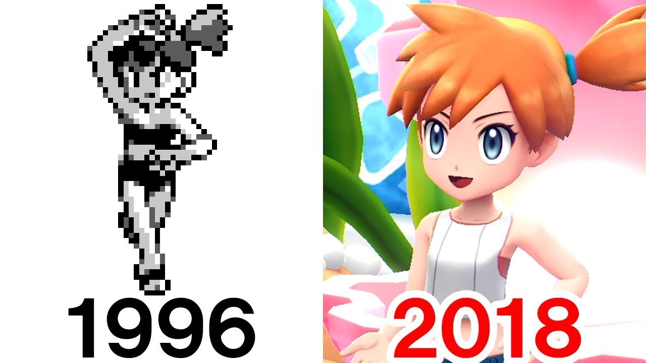 【ポケモンレッツゴー】カスミ おてんば人魚の歴史 1996～2018【ポケットモンスター Let's GO！ ピカチュウ・イーブイ（ピカブイ）までのシリーズ歴代作品】