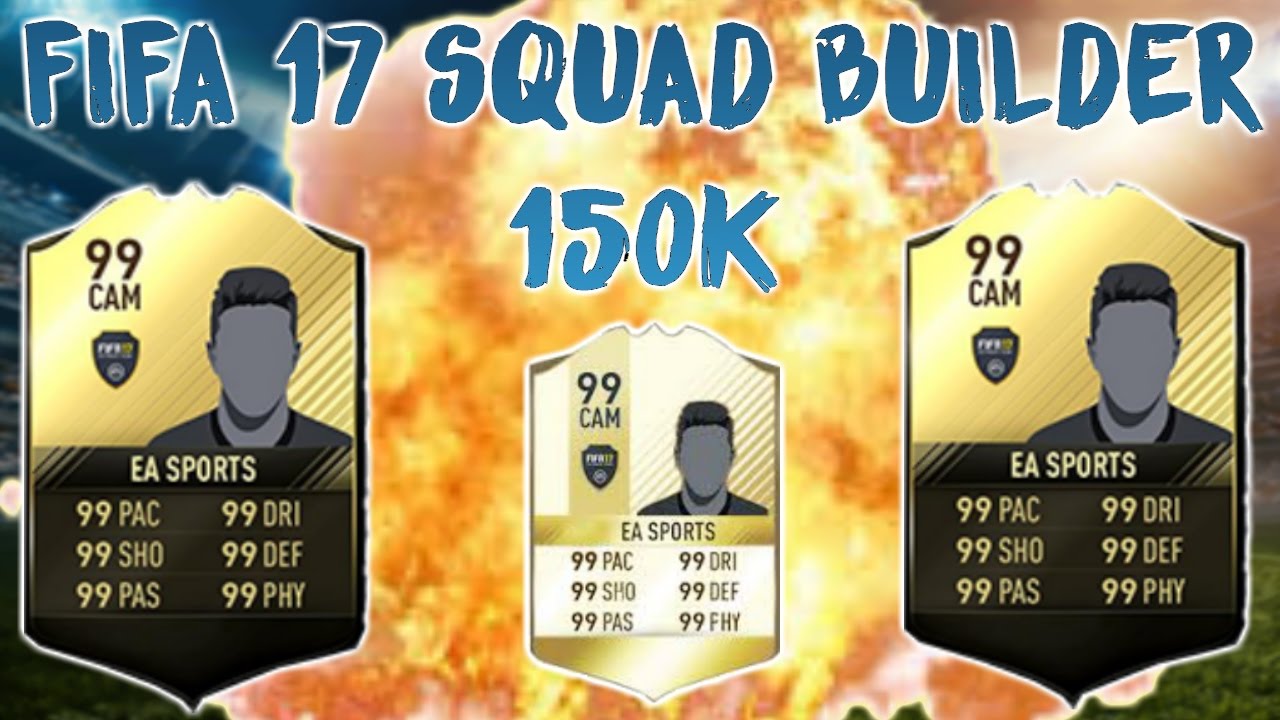 INSANE 150K MARKET CRASH FIFA 17 SQUAD BUILDER! Fifa 17 Squad Builder