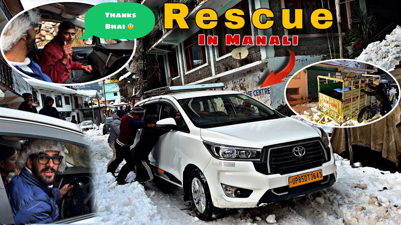Heavy Snow Mein 4x2 Cars Fass Gayi 😱 | Manali Rescue Vlog in Heavy Snow