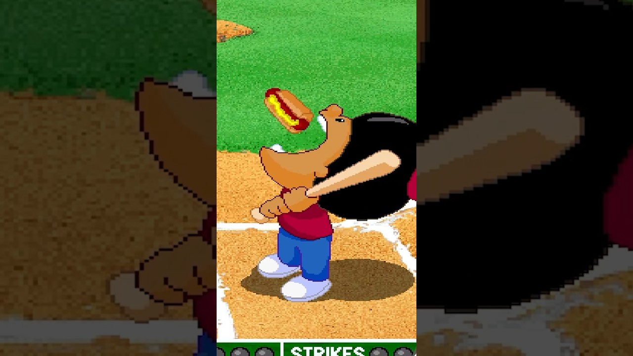 Backyard Baseball is WILD for this!! 😂  #backyardbaseball #mlb #homerun #ayooo